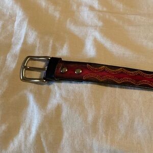 Handmade leather belt from Argentina